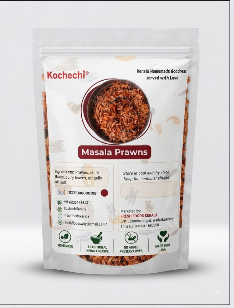 masala prawns pouch